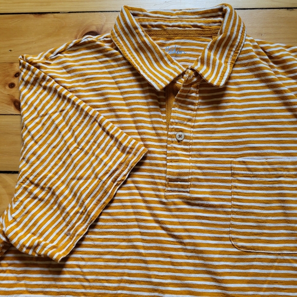 Boden Other - Boden Polo Shirt Mens XL Orange Cotton Slub Pocket Preppy Casual Classic School